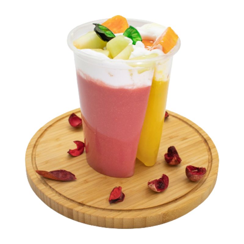 (SSG) Twin Cup LID Gelas Plastik Kembar