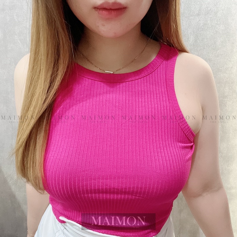 Ribbed Tank Top | Atasan Wanita Korean Fashion | Maimon Grosir