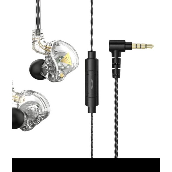 QKZ AK6 Pro Earphone with Mic alt KZ EDX Pro TRN MT1 KZ EDC KZ EDS - AK6 PRO CRYSTAL