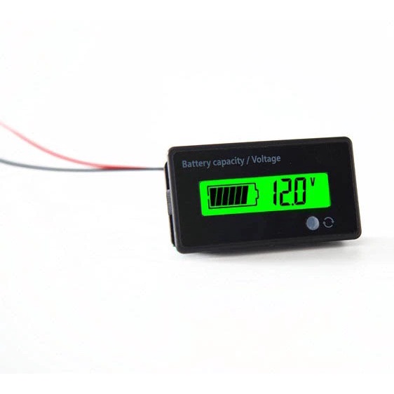 Battery Capacity Indicator Voltmeter Voltage Tester 9-100V LCD Display