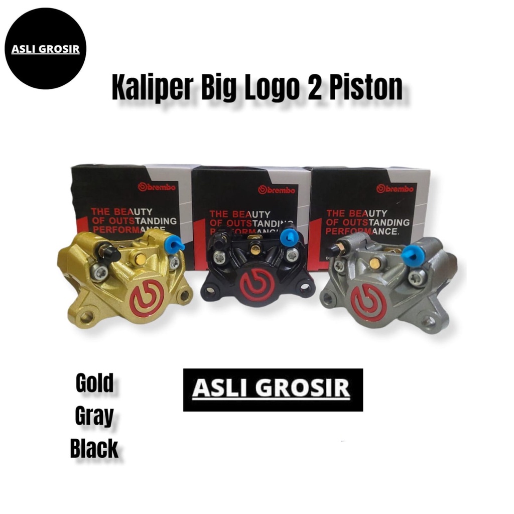 Kaliper Bremb0 2 piston Bahan Cc Big LOGO Standar Thailand 1 Pin SLIM