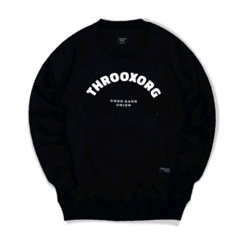 Sweater Crewneck Throox Union Black