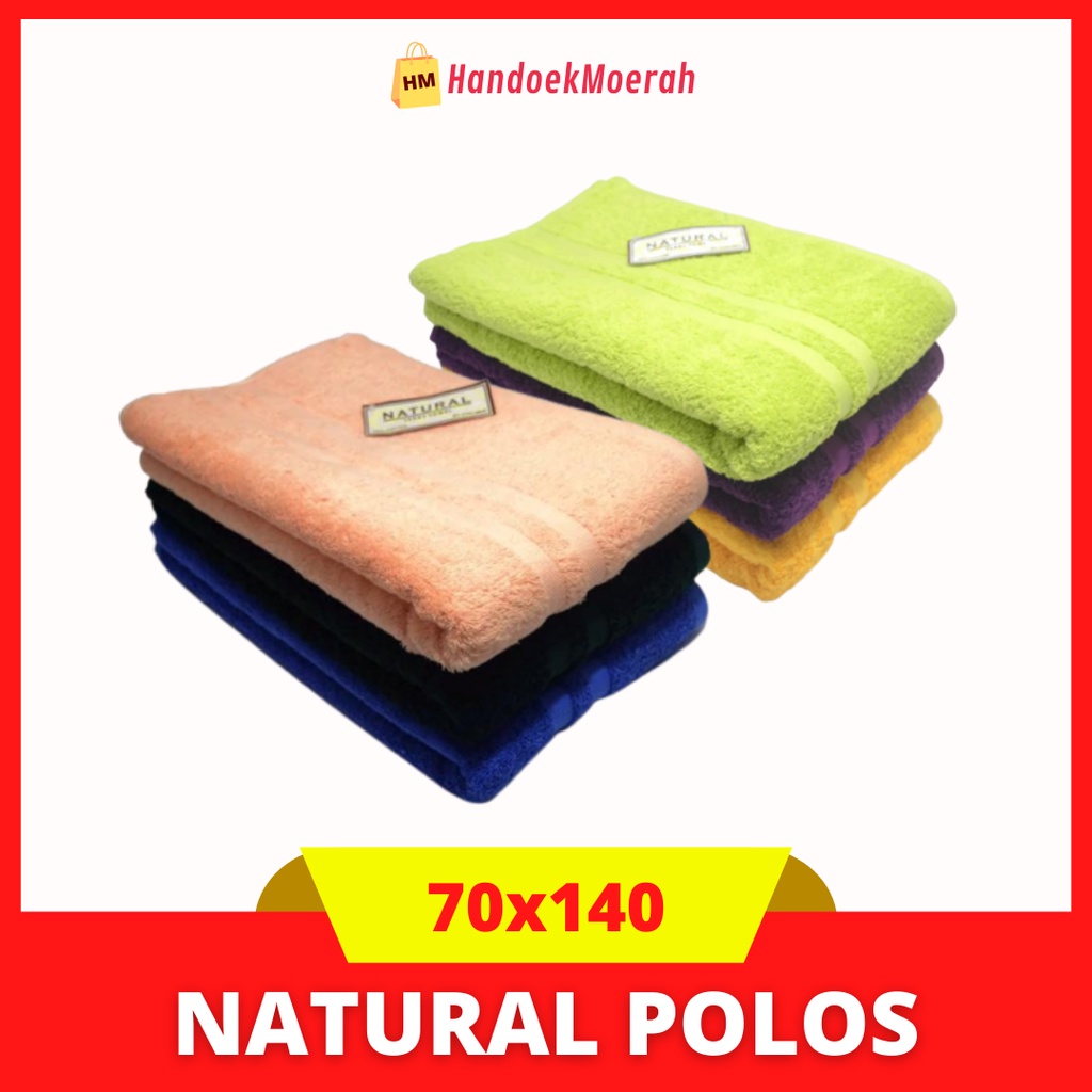 Handuk Mandi Dewasa Chalmer Murah / Towel Natural Polos 70x135