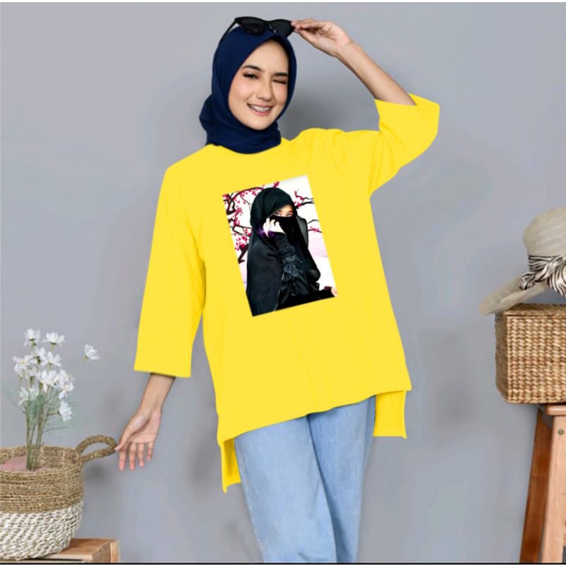 COD/DS1/TUNIK HIJAB SAKURA (M-L-XL-XXL)