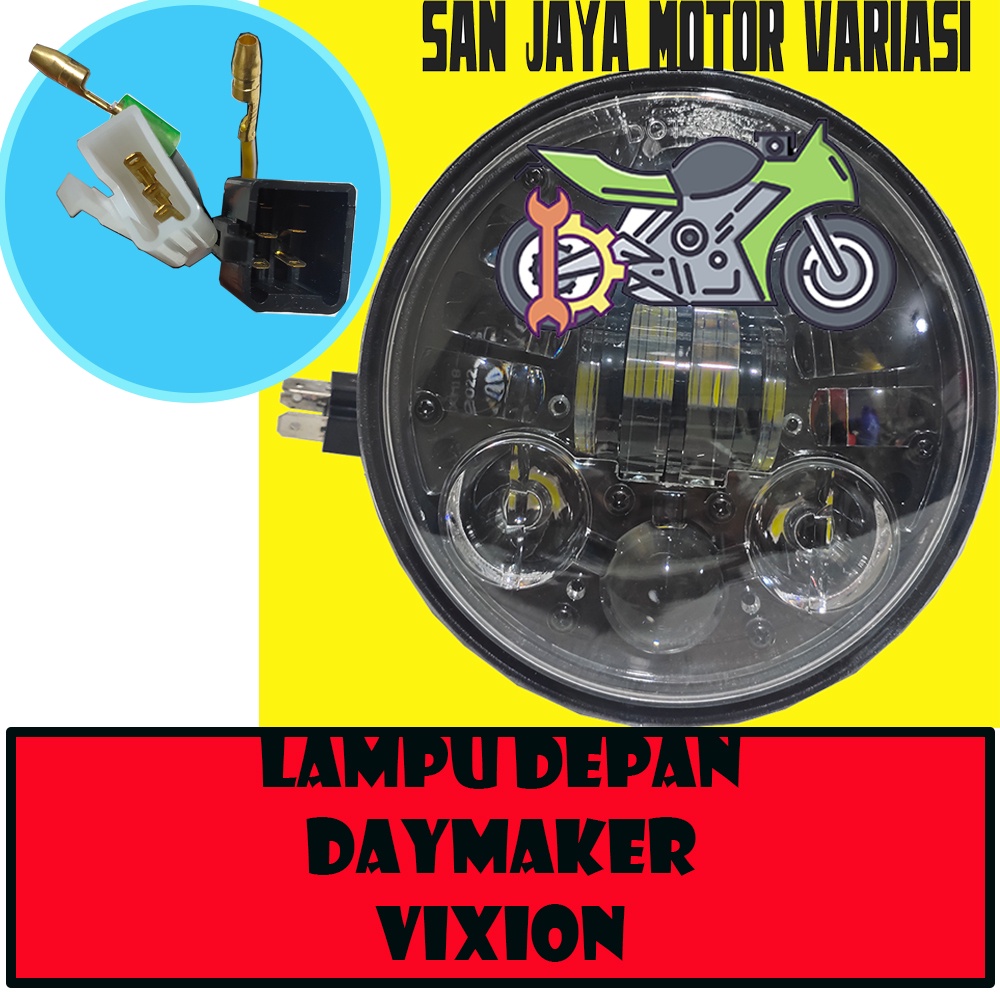 LAMPU DEPAN BULAT LED DAYMAKER