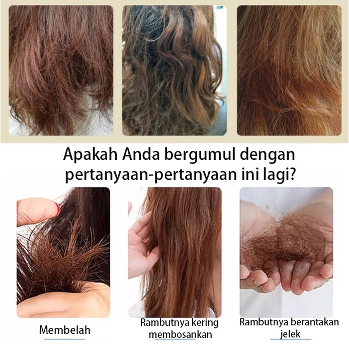 Masker Rambut Hair Mask Keratin Hair Treatment Conditioner Treatment Rambut Melembabkan Memperbaiki Rambut Rusak Mengurangi Ujung Bercabang Rambut Rontok Mengembalikan Rambut Yang Indah Dan Lembut Hair Care