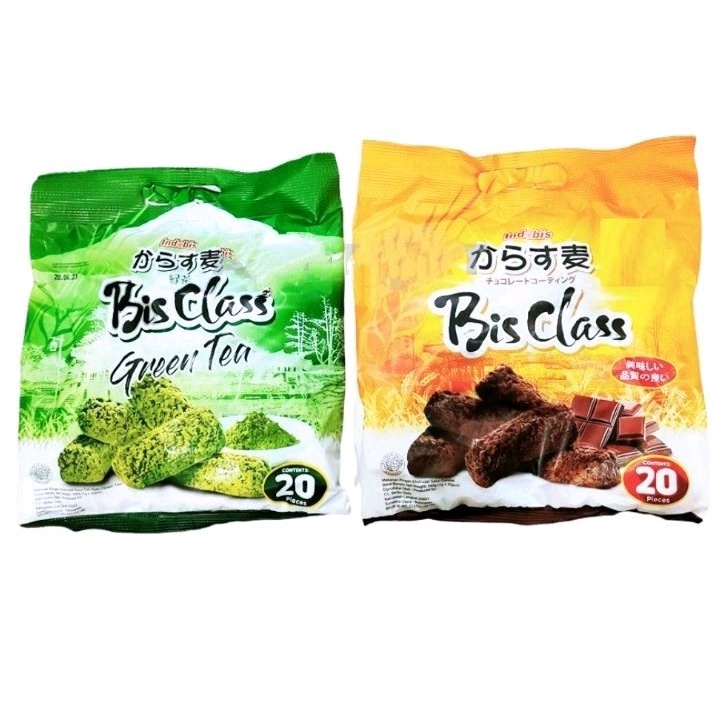 

Bisclass oats biscuits 140gr (green tea/choco) isi 20 pcs