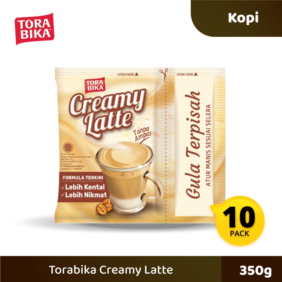 

Torabika Creamy Latte Renceng 10 Sachet @ 25 gr / 1 RENCENG
