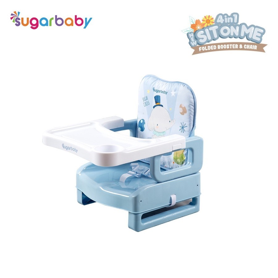 Sugar Baby 4in1 Sit On Me Folded Booster &amp; Chair - Kursi Makan Bayi