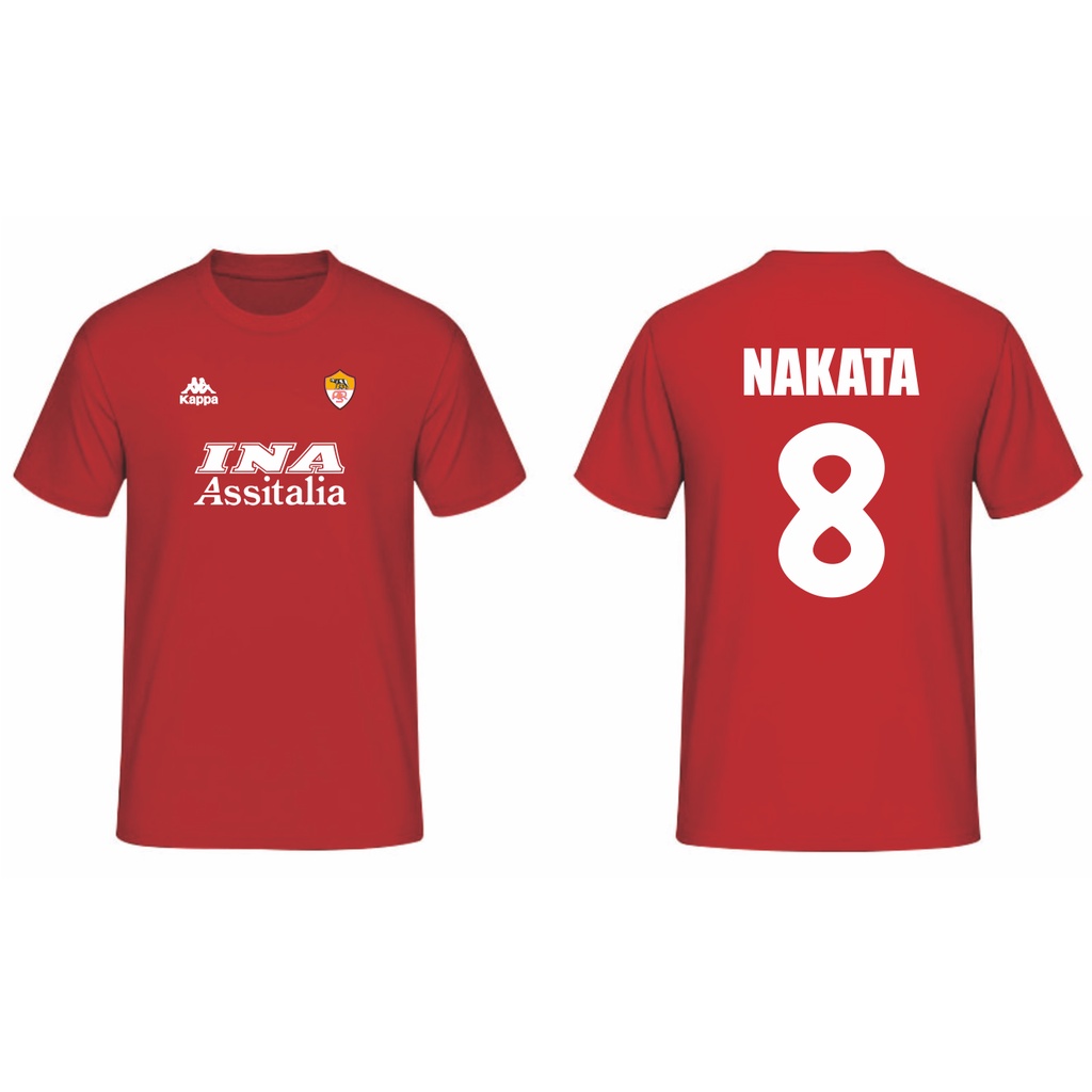T-SHIRT KAOS AS ROMA SCUDETTO 2001 NAKATA