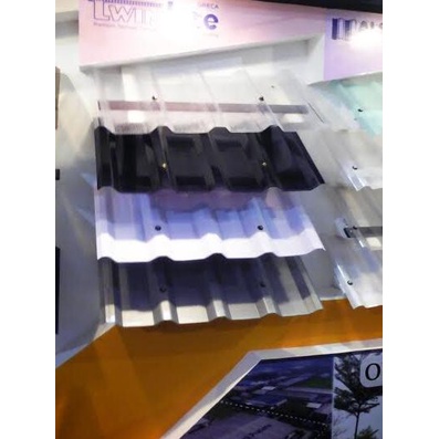 Twinlite greca atap genteng polycarbonate pvc 6mm - Clear/Transpara