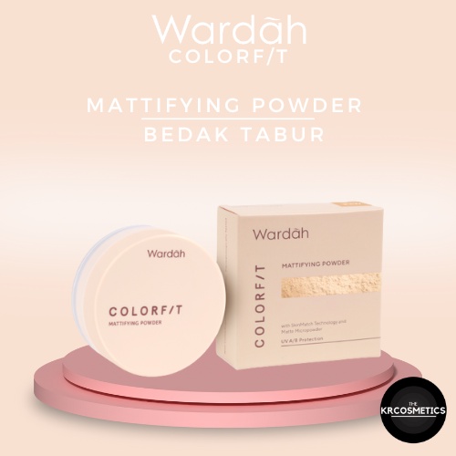 Wardah Colorfit Mattifying Powder - Bedak Tabur Dengan Oil Control Hingga 12 Jam dan Halus 15 gr