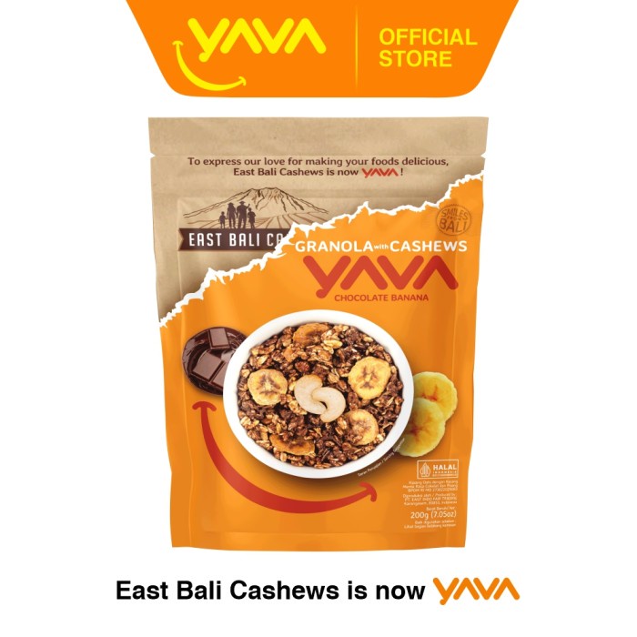 

READY YAVA Granola Chocolate Banana 200g