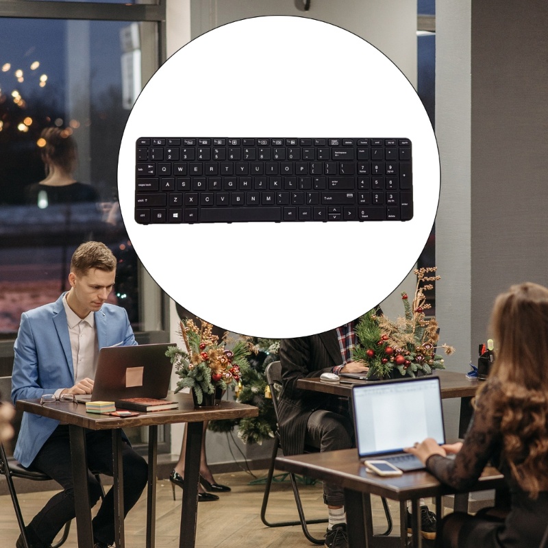 Backlit Keyboard btsg US Untuk HP Probook 650 G2- G3 655 G3 450 G3 455 G3 Dengan Frame