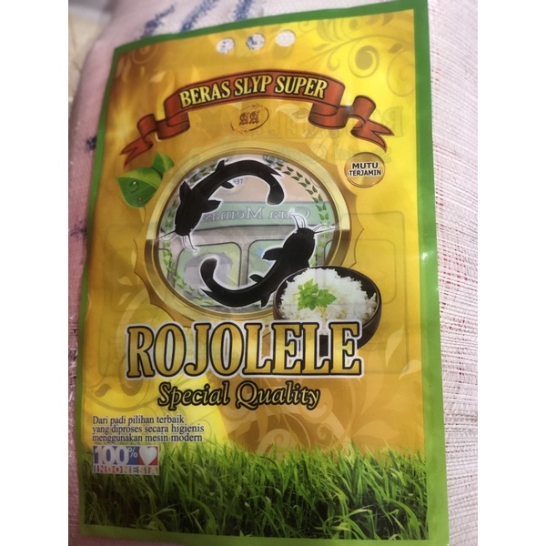 

Plastik beras Nilon full laminasi depan belakang Cap ROJOLELE SPECIAL QUALITY