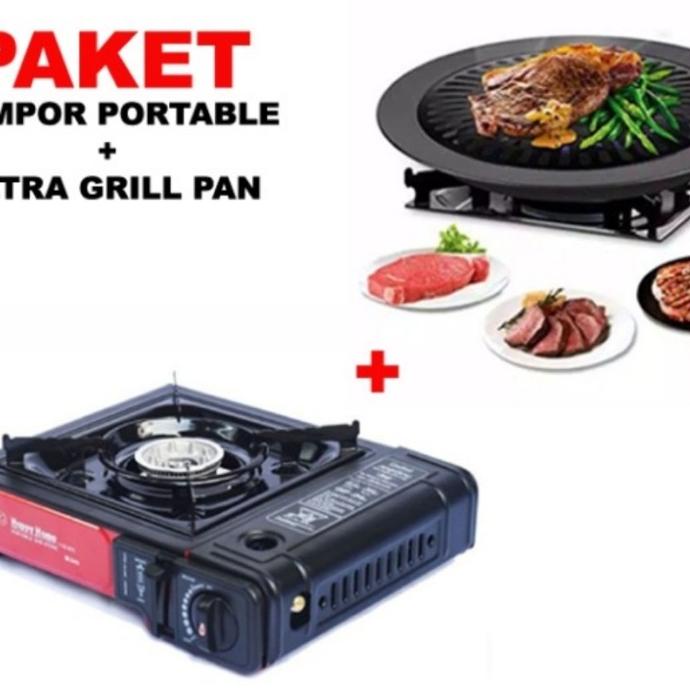 Paket Kompor Portable BBQ Ultra Grill Pan