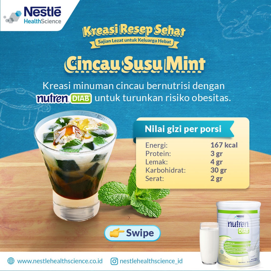 Nutren Diabetes 400 gr Susu dengan Serat padat Gizi