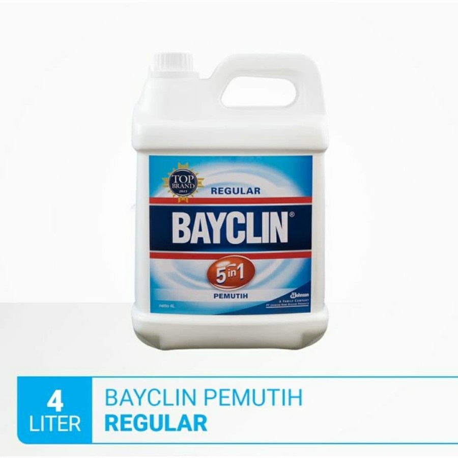 Pemutih Pakaian Bayclin 5in1 Reguler - 4 Liter (Kemasan Satuan)