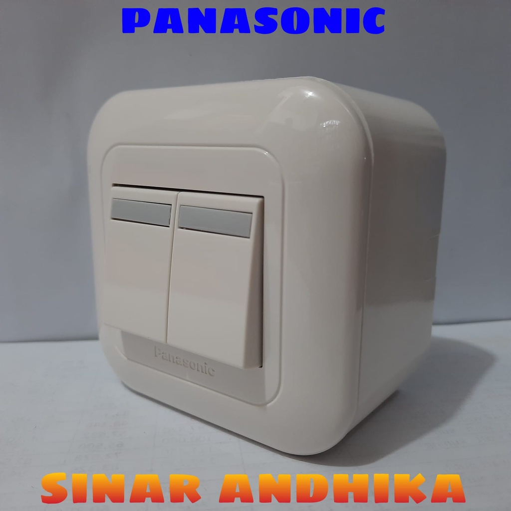 SAKLAR / STOP KONTAK PUTIH OUTBOW WIDE SERIES PANASONIC