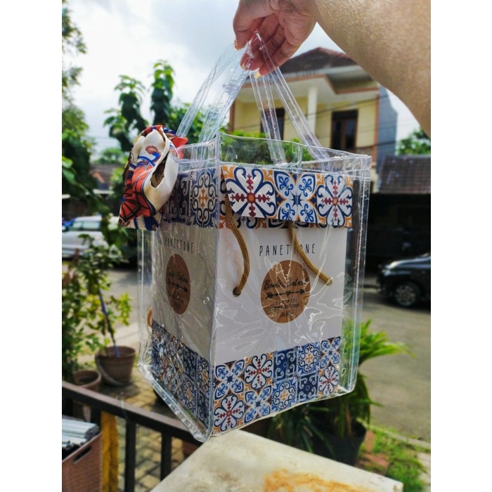 Hampers Souvenir Mika /tas polos mika /Tas Goodie Bag Polos Transparan
