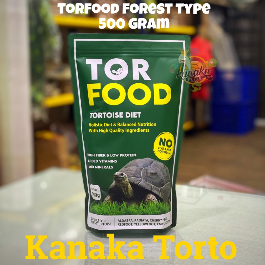 Torfood Forest 500 Gram Pelet Kura Darat Aldabra Red Foot Yellow Foot Cherry Head Forsteni Emys