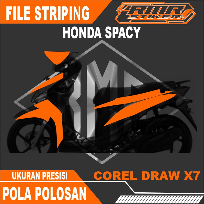 File Pola / Mentahan Striping Honda Spacy