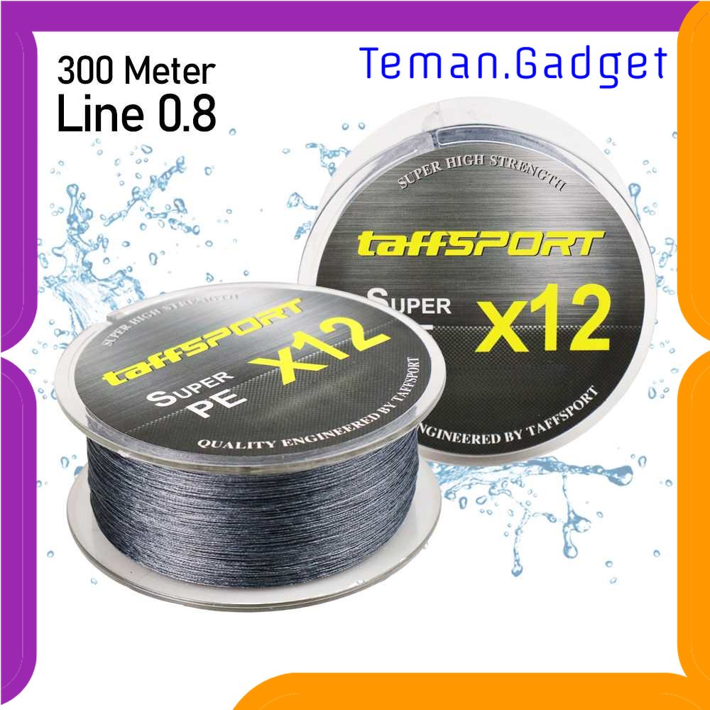 TG-PCN TaffSPORT Senar Pancing Super PE Braided 300 Meter - X12