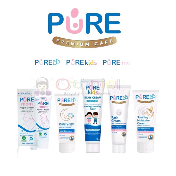 Pure Baby Rash Cream Diaper Cream Nipple Cream PURE Soothing Moisturizer Itchy Cream PURE BB