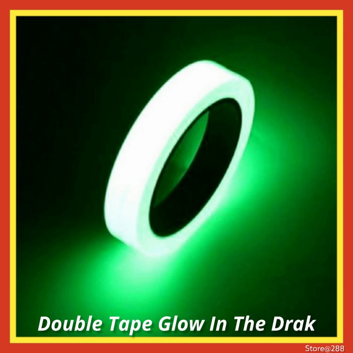 

SALE Lakban Glow In The Dark Luminous Adhesive Tape 1.5cm x 10m A0015 - Multi warna