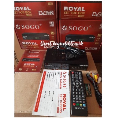 STB Set Top Box DVB-T2 SOGO Royal - Receiver Penerima Siaran TV Digital HD STB DIGITAL
