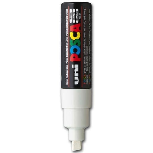 

8mm PUTIH PC-8K Spidol POSCA Marker glass kaca kertas UNI ATK0645PC