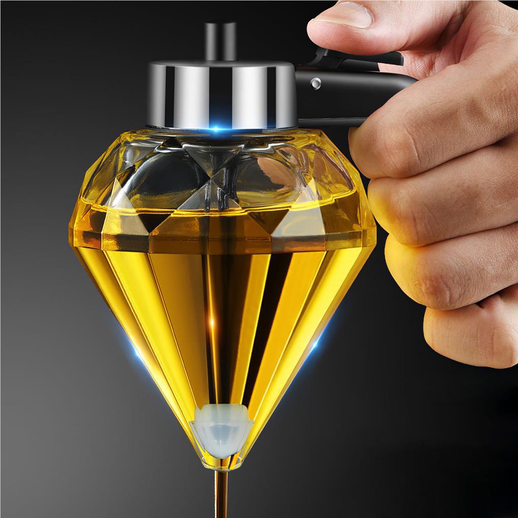 Botol Minyak Multifungsi Dapat Diamond Oil Dispenser Glass Bottle Superior Drip Free Cuka Dispensing Non-Slip Olive Oil Carafe Decanter Untuk Indoor Dapur Rumah