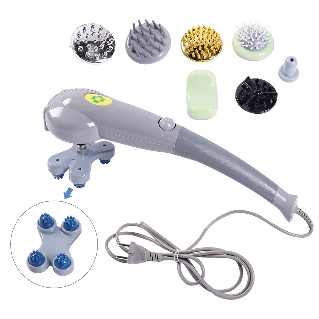 (Dalam stok) Alat pijat elektrik magic massager 8 in 1 serbaguna alat pijat punggung model besar