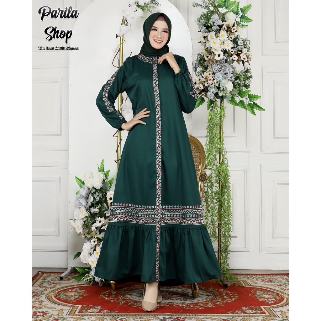 Gamis Radissa Jumbo / Gamis LD 120 Sampai LD 140 / Dress Toyobo Mix Payet Swarovsky Premium Original