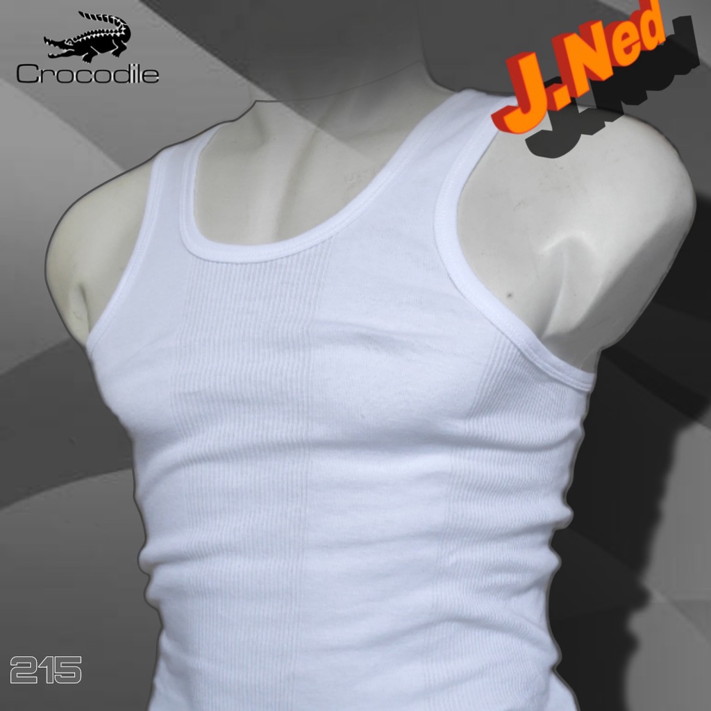 J215 KAOS SINGLET PRIA CROCODILE  SIZE S - XL