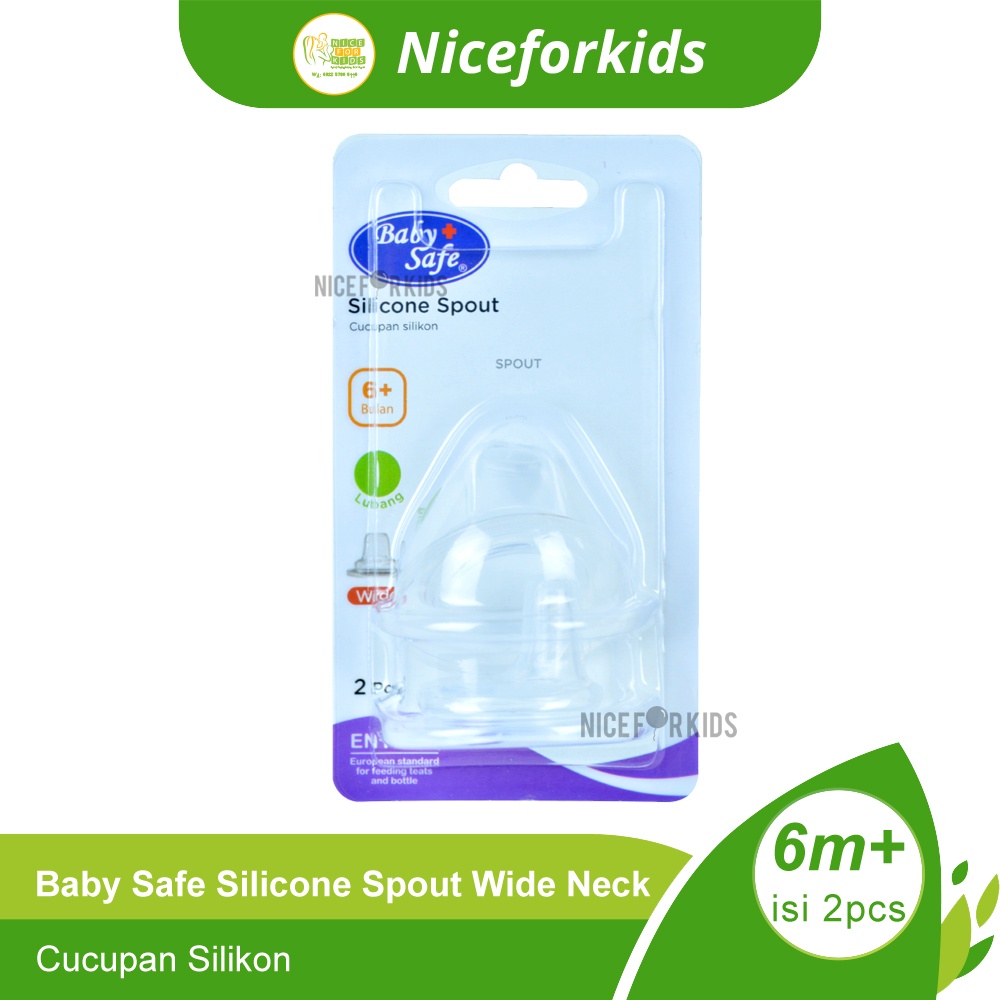 Baby Safe Nipple Spout Cup (DWNCC) / Wide Neck Nipple / Dot Botol Bayi