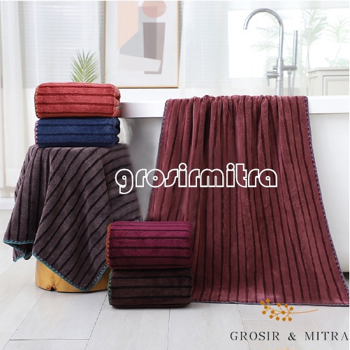 Handuk Mandi Dewasa Tebal handuk Ukuran Jumbo Dan 70x140cm Microfiber Lembut Daya Serap Tinggi SALUR