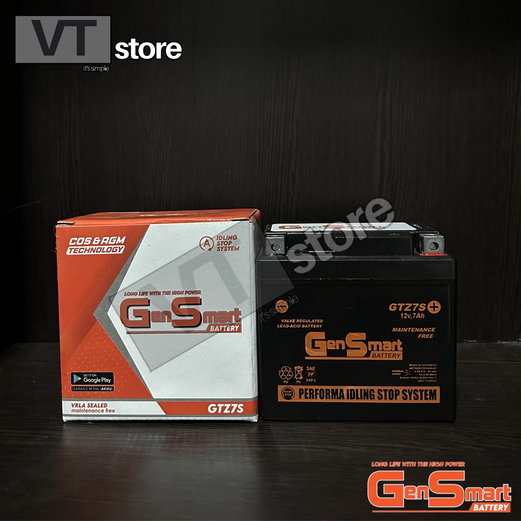 Aki Motor Vario 125 CB 150R Old/New Satria FU GTZ7S GTZ6V YTZ7S YTZ6V GS-MF