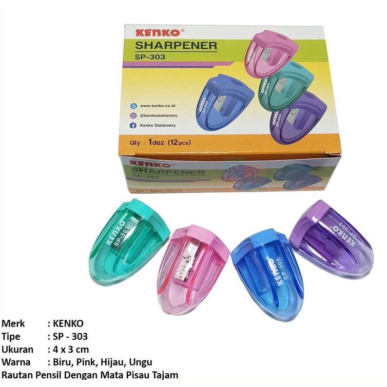 

Kenko Sharpener | Pengasah | Serutan SP-303