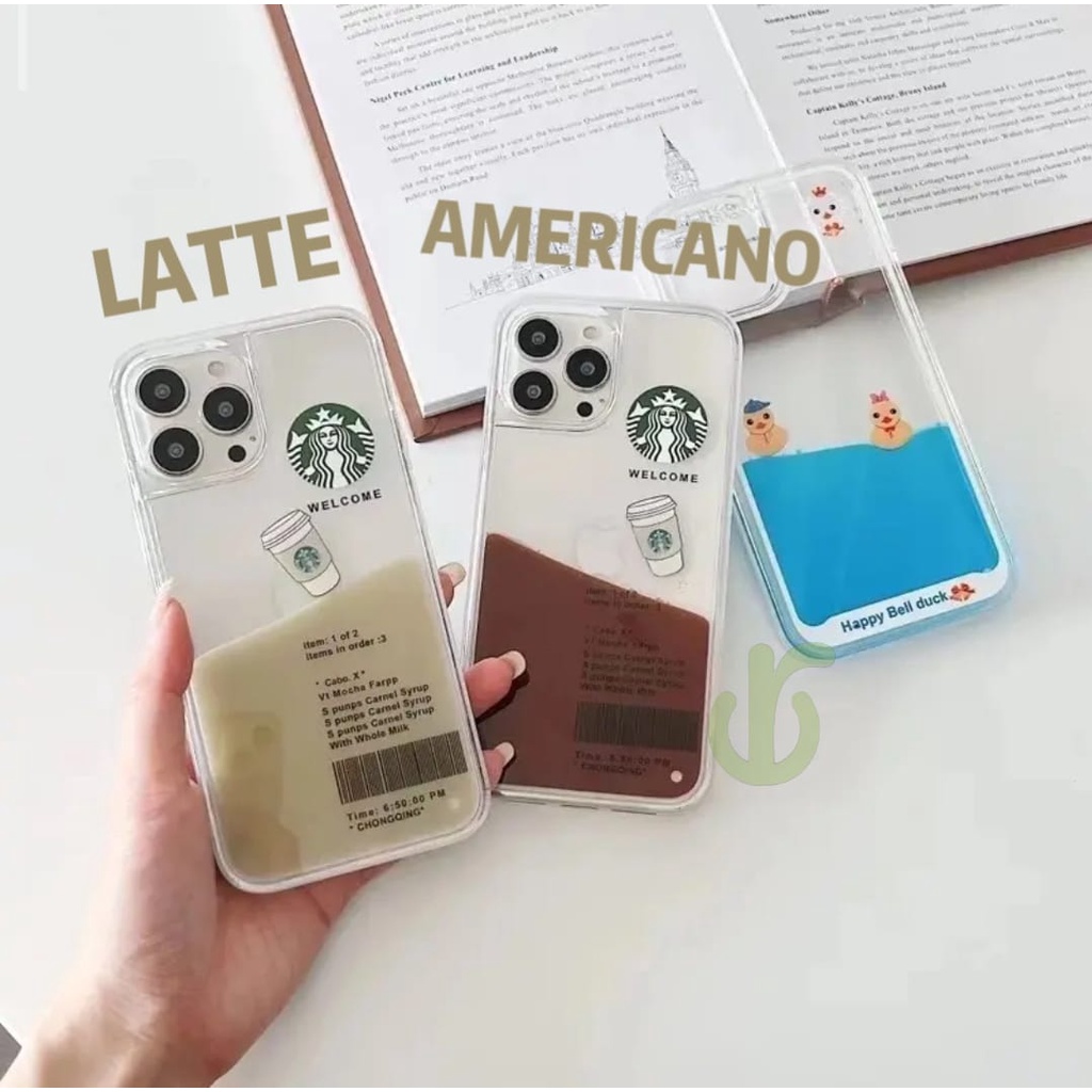 CASING KOPI STARBUCKS 3D LIQUID FOR IPHONE 6 7 7+ 8 8+ PLUS SE 2 X XS MAX XR 11 12 13 14 PLUS PRO MAX