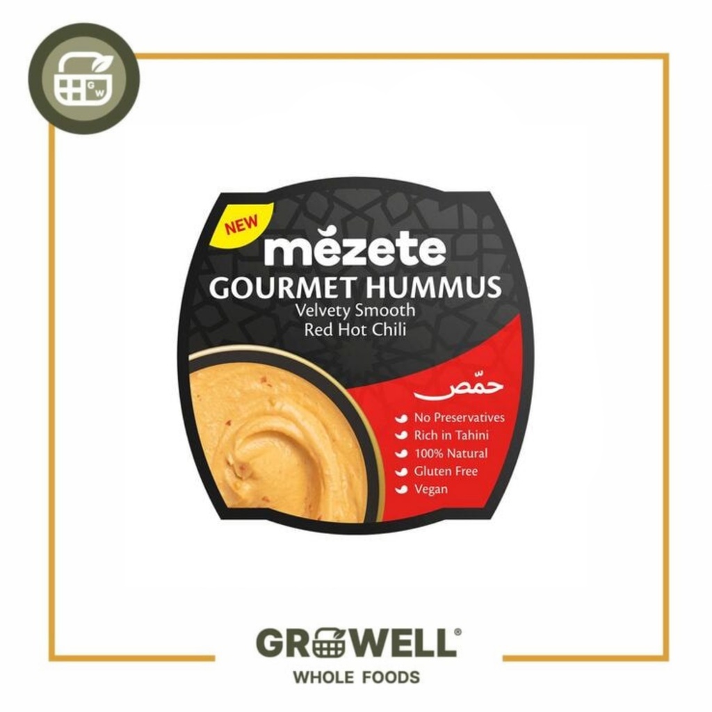 

MEZETE GOURMET HUMMUS HOT RED CHILI 215GR
