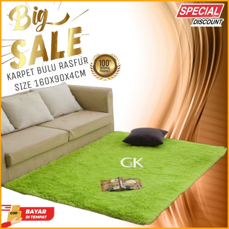 Karpet bulu uk 160x50x4cm