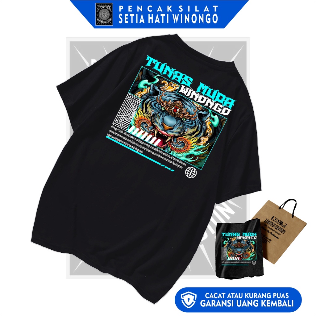 Jual Kaos Setia Hati Winongo Kode PSHW FIRE TIGER Pencak Silat IPSI ...