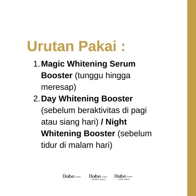 Dabe Beaute Whitening Booster Package