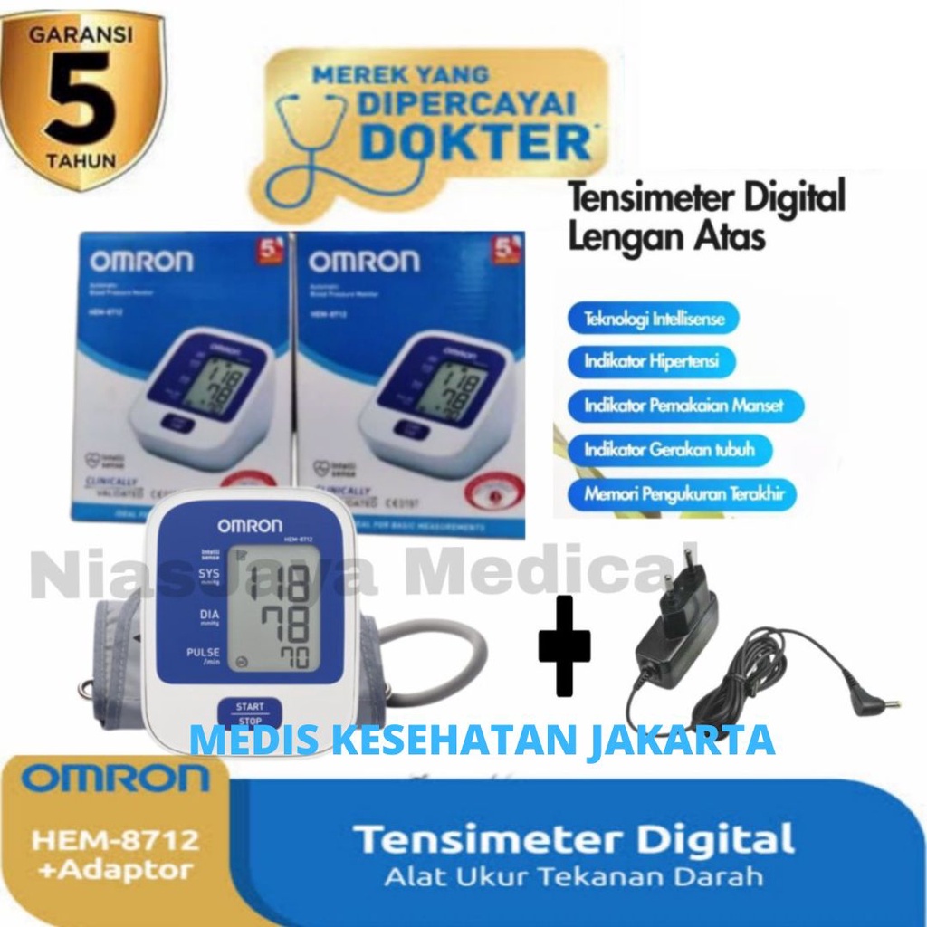 OMRON HEM-8712 Tensimeter Digital Alat Ukur Tensi Tekanan Darah / Tensimeter OMRON 871