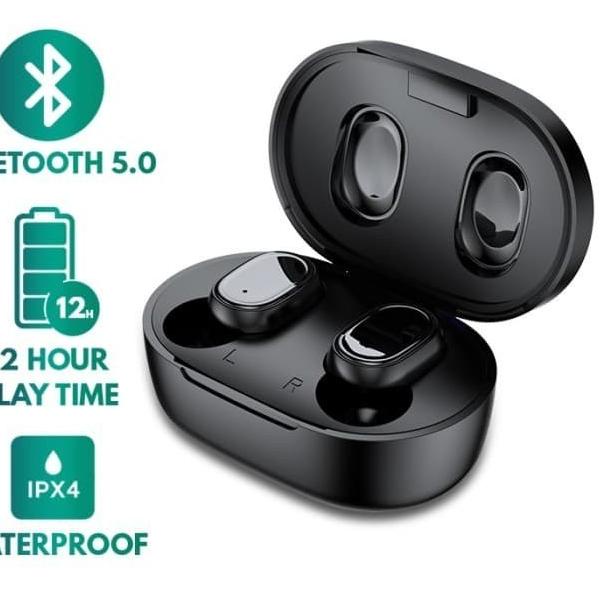 True Wireless Earphones Robot Airbuds T20 Earbuds Headset Bluetooth - Hitam
