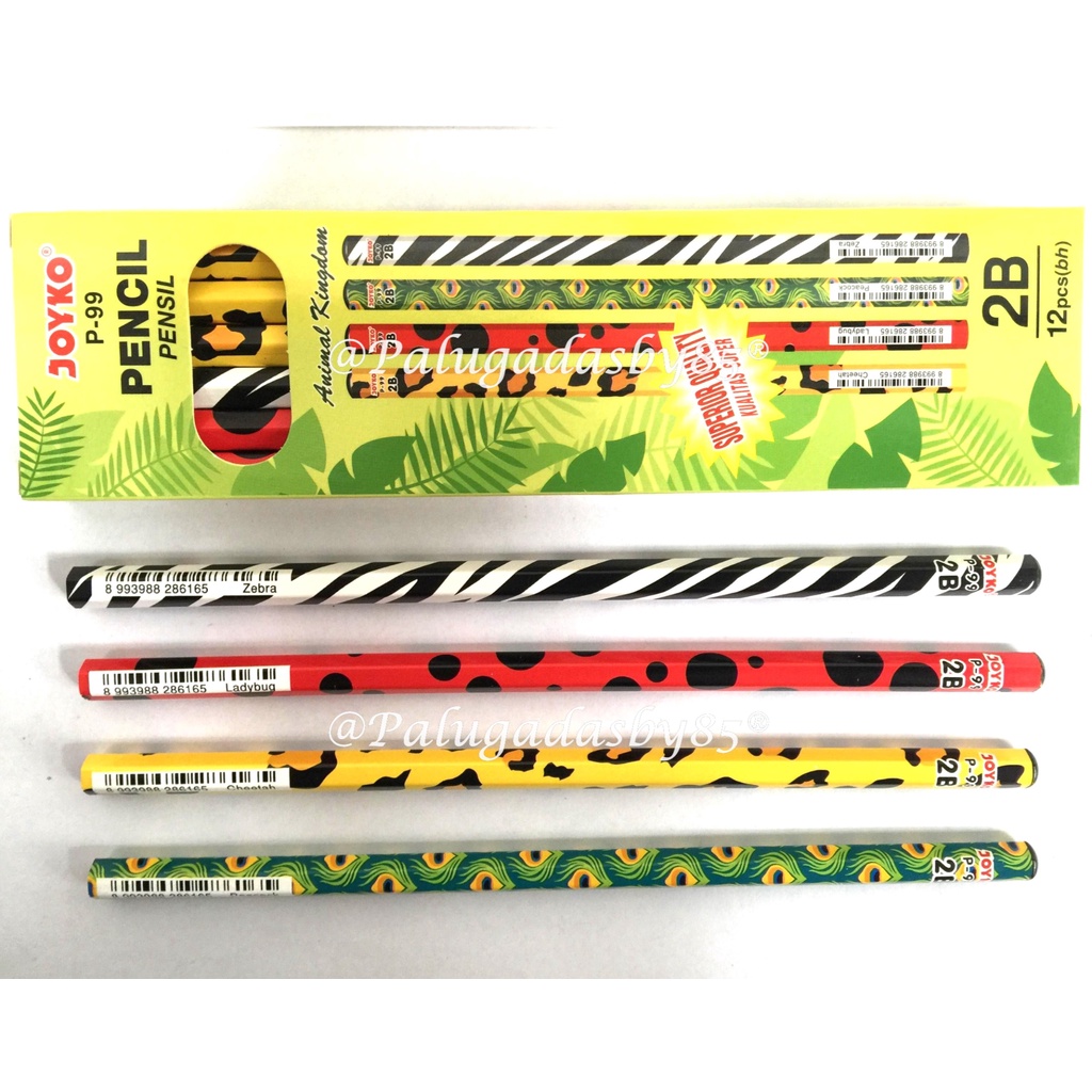 

(1 Biji) Pensil JOYKO 2B P-99 Animal Kingdom / Joyko P-99 / Pensil Joyko P-99 / Joyko Pencil P-99 / P-99 2B / Joyko P99