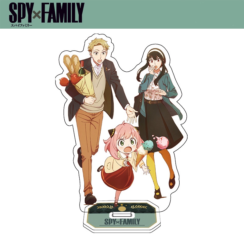 Mainan Action Figure Model Anime SPY X FAMILY Anya Yor Loid Bahan Akrilik Untuk Dekorasi Meja