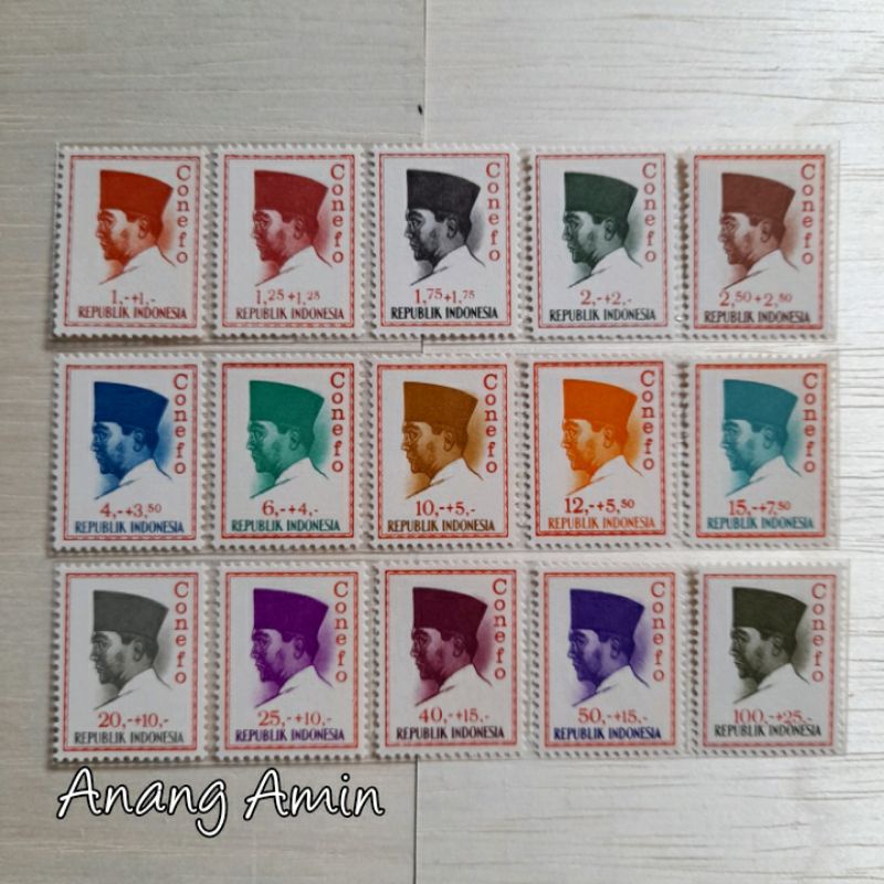

LOT.F119 PRANGKO INDONESIA I-85 15V CONEFO 1965