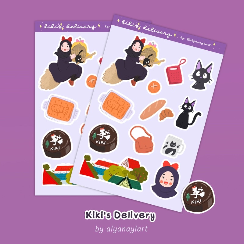 

Studio Ghibli 's Sticker Kiki Delivery by alyanaylart